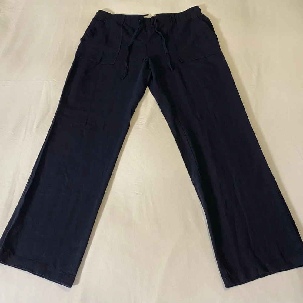 Alexander Jordan Linen-Viscose Blend Pants with Adjustable Drawstring
